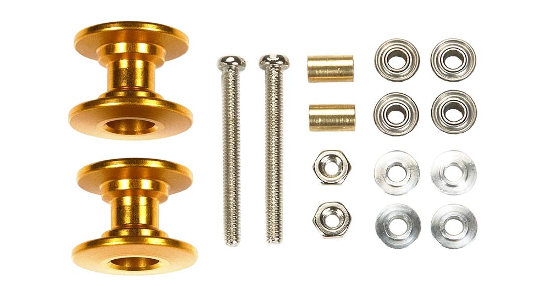 TAMIYA Mini 4Wd Lightweight Double Aluminum Rollers 13-12Mm/ Gold