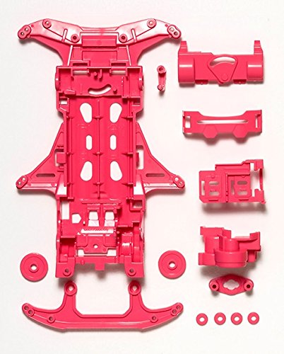 TAMIYA 95356 Mini 4Wd Fluorescent Chassis Set Vs Chassis Pink/Gelb