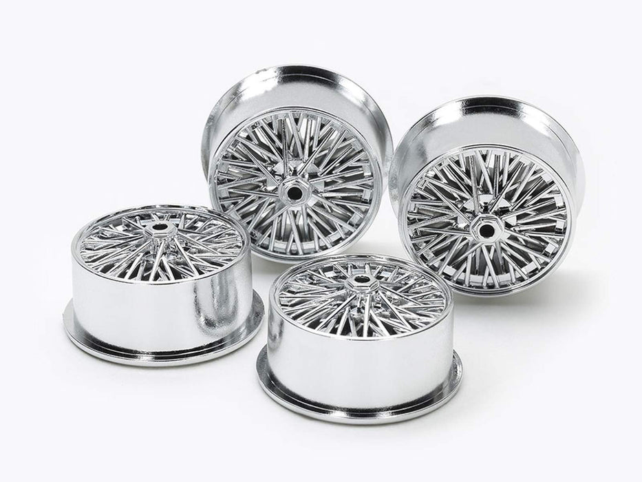 TAMIYA Mini 4Wd 95531 Wire Spoke Wheels For Low-Profile Tires Silver Plated