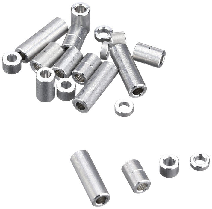 TAMIYA 15473 Jeu d'entretoises en aluminium Mini 4Wd 12/6,7/6/3/1,5 mm