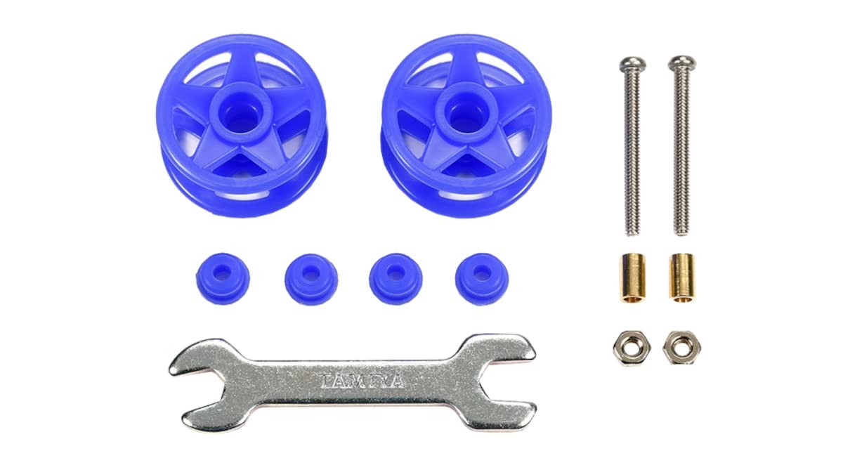 Tamiya Mini 4Wd Upgrade Parts No.532 Gp.532 2-Stage Low Friction Plastic Roller 19-19Mm Blue 15532
