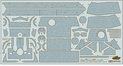 Tamiya Zimmerit Coating Sheet For 1/35 Panther Aust.g Early Production - Japan Figure