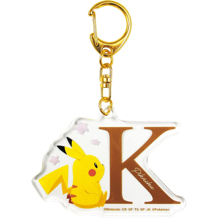 Teas Factory Pokemon Initial Acrylic Keychain 2 K Approx. H4.8 × W6.6 × D0.3Cm Pm-5541195K