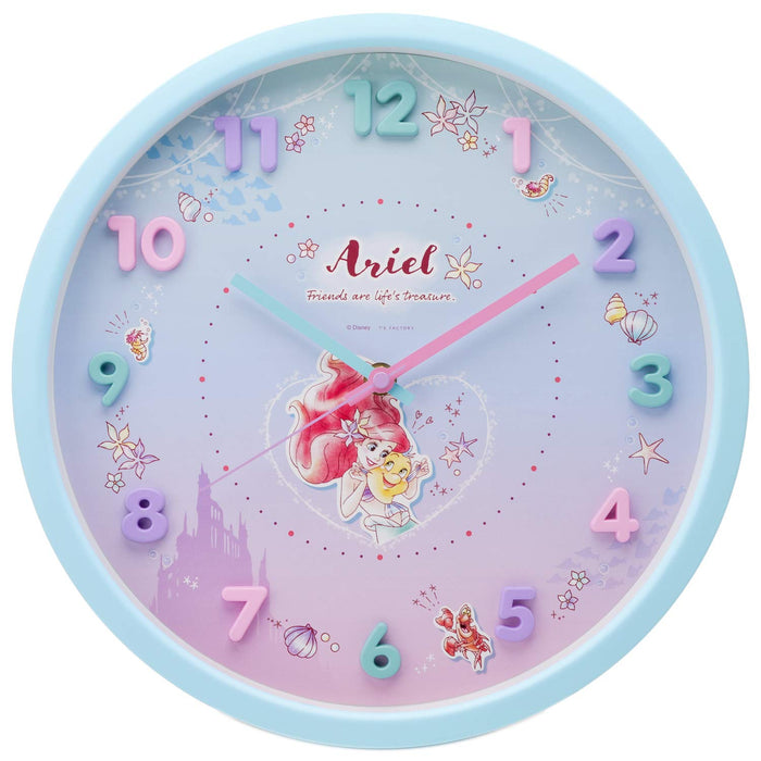 T'S FACTORY Disney Die kleine Meerjungfrau Ariel Wanduhr Grün