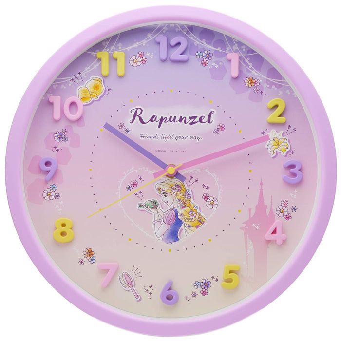 T'S FACTORY - Disney Tangled Rapunzel Wall Clock Purple