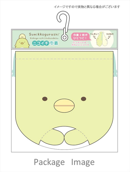 Tee&S Factory Drawstring Bag Nikoichi Drawstring Sumikko Gurashi Cat Zassou 19.5 X 0.8 X 18.5 Cm