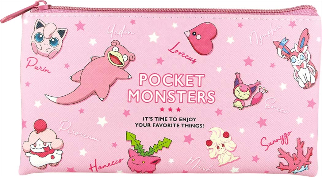 TS Factory Flat Multi Pouch Colors Pokemon Pink 1.5 X 19 X 10.5 Cm Pm-5533572Pk