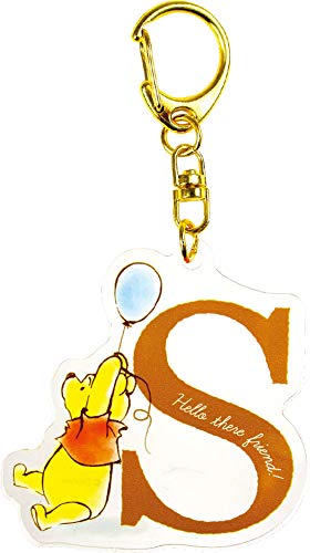 Tee&S Factory Initial Acrylic Key Chain Winnie The Pooh S Disney 0.3 X 5.3 X 5.6 Cm Dn-5541135S