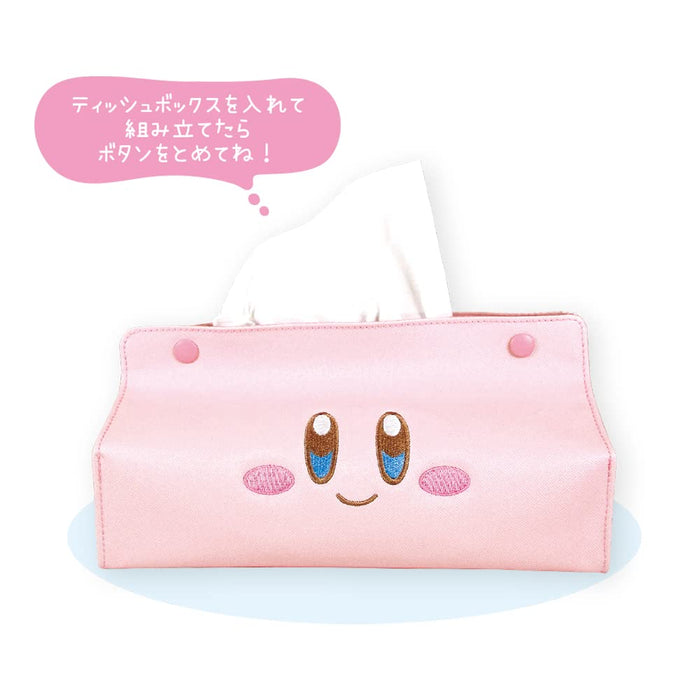 Tee&S Factory Kirby&S Dream Land Face Tissue Cover Kirby Approx. H16 X D16 Cm Pm-5533805De Approx. H11.5 X W24.5 X D13.5 Cm Pink