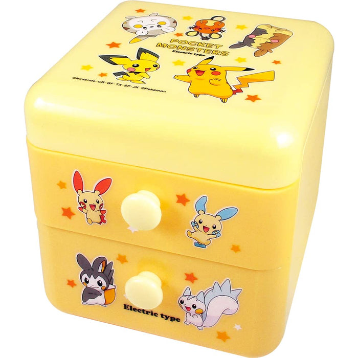 TS Factory Pokemon 2 Tier Chest Electric Type Approx. H10.9 X W10.1 X D11Cmpm-5533805De Approx. H10.9 X W10.1 X D11Cm Pink
