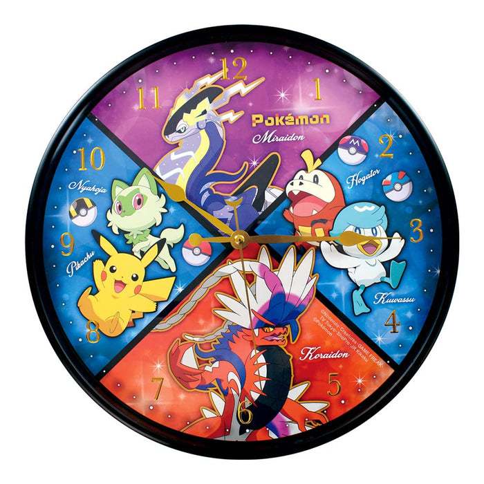 T'S Factory Pokemon Wall Clock Glitter Assembly Japan Pm-5520424Sh