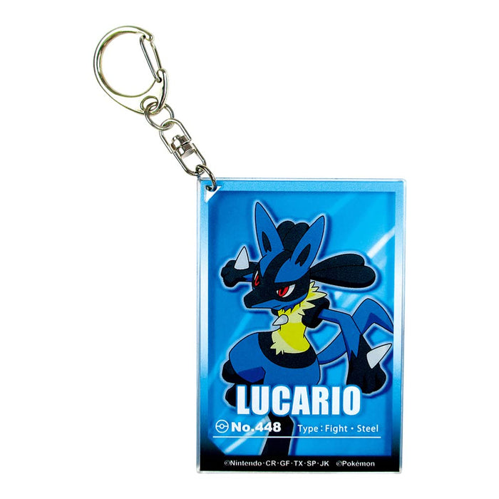 TS Factory Pokemon Layer Acrylic Keychain Starlight Lucario H7.5 X W5.2 X D0.3Cm Pm-5541326Lu