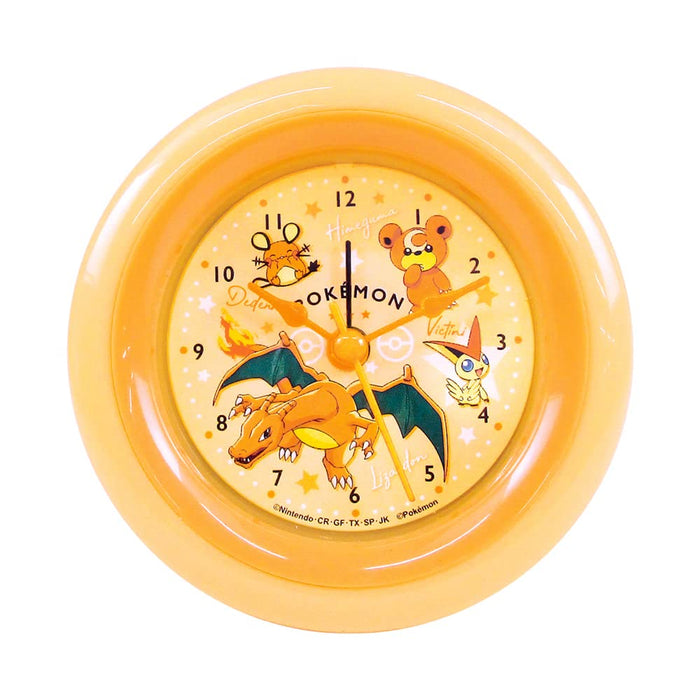 TS Factory Pokemon Round Alarm Clock Colors Orange Φ9 X D4.1Cm Pm-5520379Or