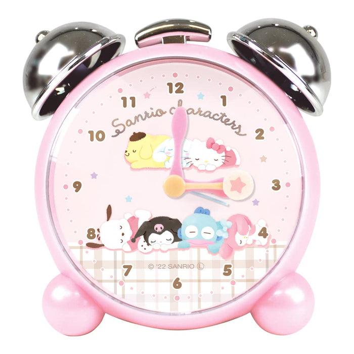 T'S Factory Sanrio Alarm Twin Bell Clock Japan - Fluffy Good Night