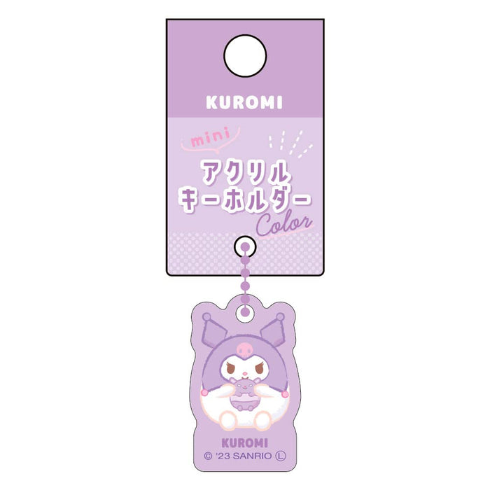 T&S Factory Sanrio Kuromi Mini Acrylic Keychain Japan Funyumaru H3.4Xw2.1Xd0.3Cm Sr-5541647Ku