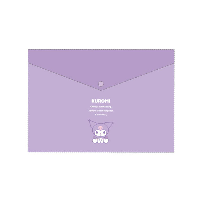 TS Factory Sanrio Pocket Clear File Simple Kuromi Approx. H32 X W22.5Cm Sr-5540517Ku Purple