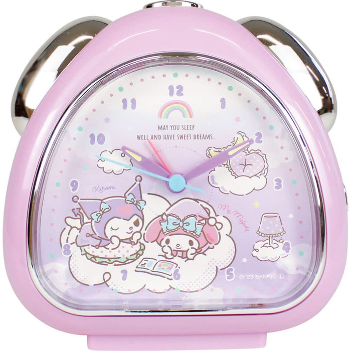 T&S Factory Sanrio Rice Ball Clock Good Night My Melody Kuromi 13.5X13.7X6Cm Japan Sr-5520428Mk