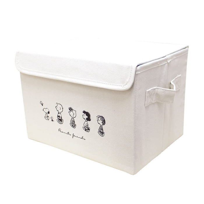 TS Factory Snoopy Folding Storage Box With Lid Ivory H28 X W19 X D20Cm Sn-5542520Iv