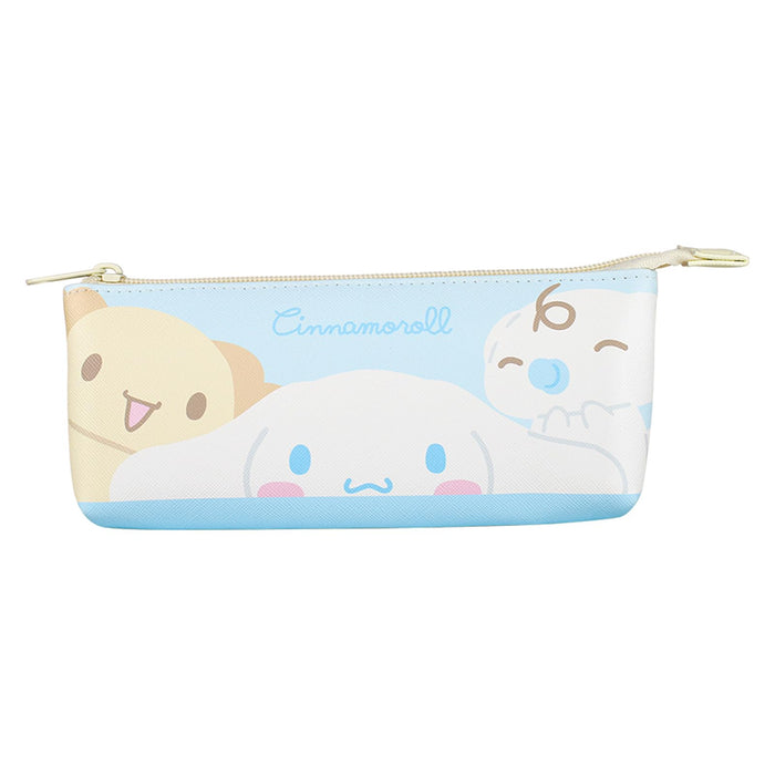 T&S Factory Sanrio Characters Double Sided Pouch W/ Sorted Pocket - Pastel Blue & Pink - Japan Sr-5544076Bp