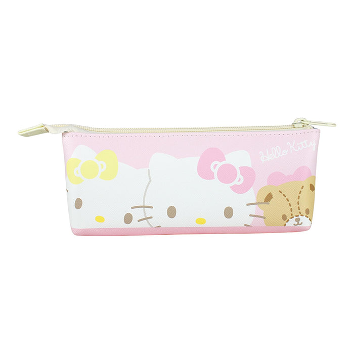 T&S Factory Sanrio Characters Double Sided Pouch W/ Sorted Pocket - Pastel Blue & Pink - Japan Sr-5544076Bp
