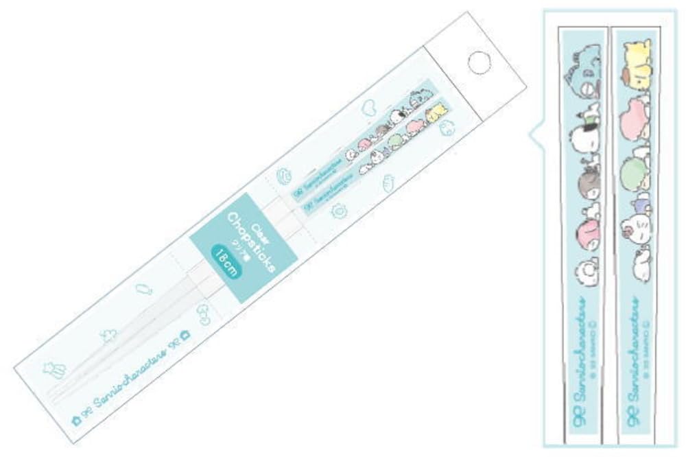 T's Factory Sanrio Baguettes transparentes 18 cm SR-5535671DL
