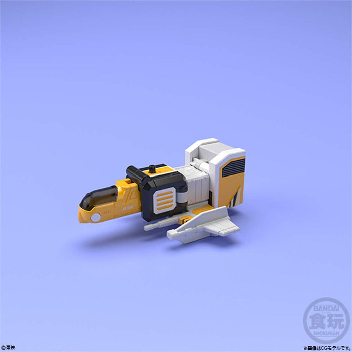 BANDAI CANDY 339830 Super Mini-Pla Tenku Gattai Jet Icarus 1 Boîte 5 Pièces. Ensemble