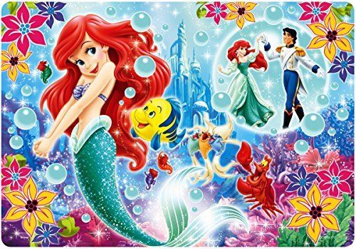 Tenyo 80 Teile Kinderpuzzle Kleine Meerjungfrau Schwimmendes Ariel Kinderpuzzle
