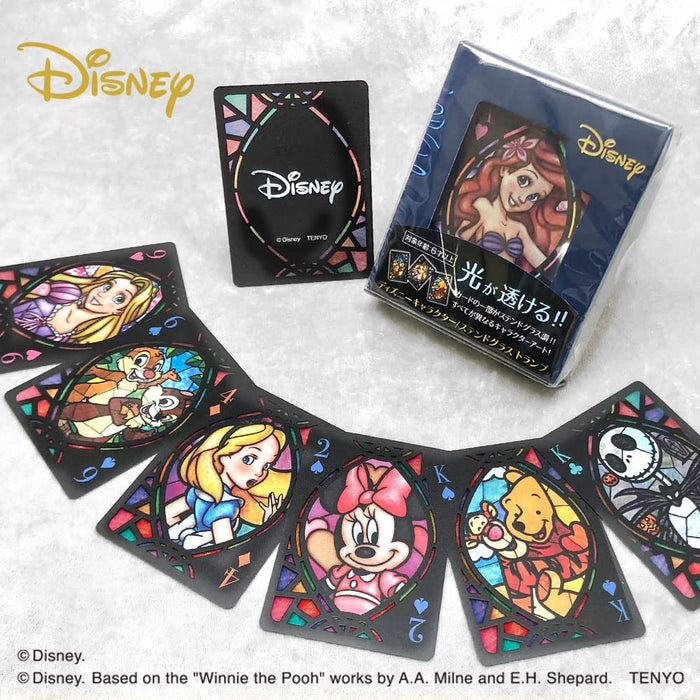 Tenyo Disney Character Playing Cards Stained Glass