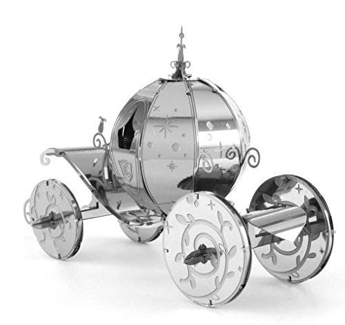 Tenyo Metallic Nano Puzzle Disney Cinderella Pumpkin Carriage Model Kit