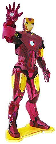 Tenyo Metallic Nano Puzzle Multi Color Marvel Iron Man Mark Iv Model Kit - Japan Figure