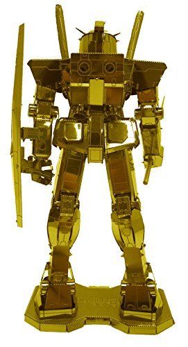 Tenyo Metallic Nano Puzzle Premium Series Gold Rx-78-2 Gundam Model Kit- Japan Figure Store - #1 Bring To You The Best Japanese Goods