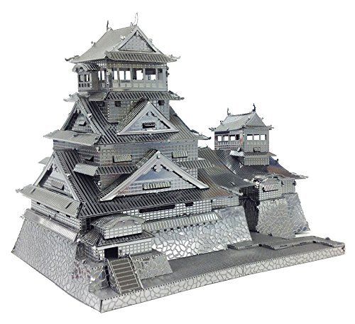 Tenyo Metallic Nano Puzzle Premium Series Kumamoto Castle Modellbausatz