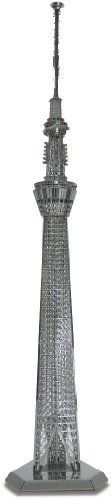 Tenyo Metallic Nano Puzzle Tokyo Sky Tree Model Kit