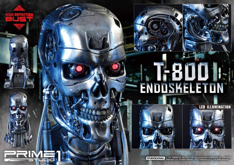 Prime 1 Studio Terminator T-800 End Skeleton 1/2 Bust Hdbt1-01 Japan