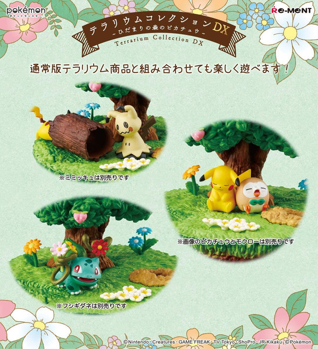 RE-MENT 204499 Pokémon Terrarium Collection Dx ~ Pikachu dans la forêt ensoleillée ~ 1 figurine