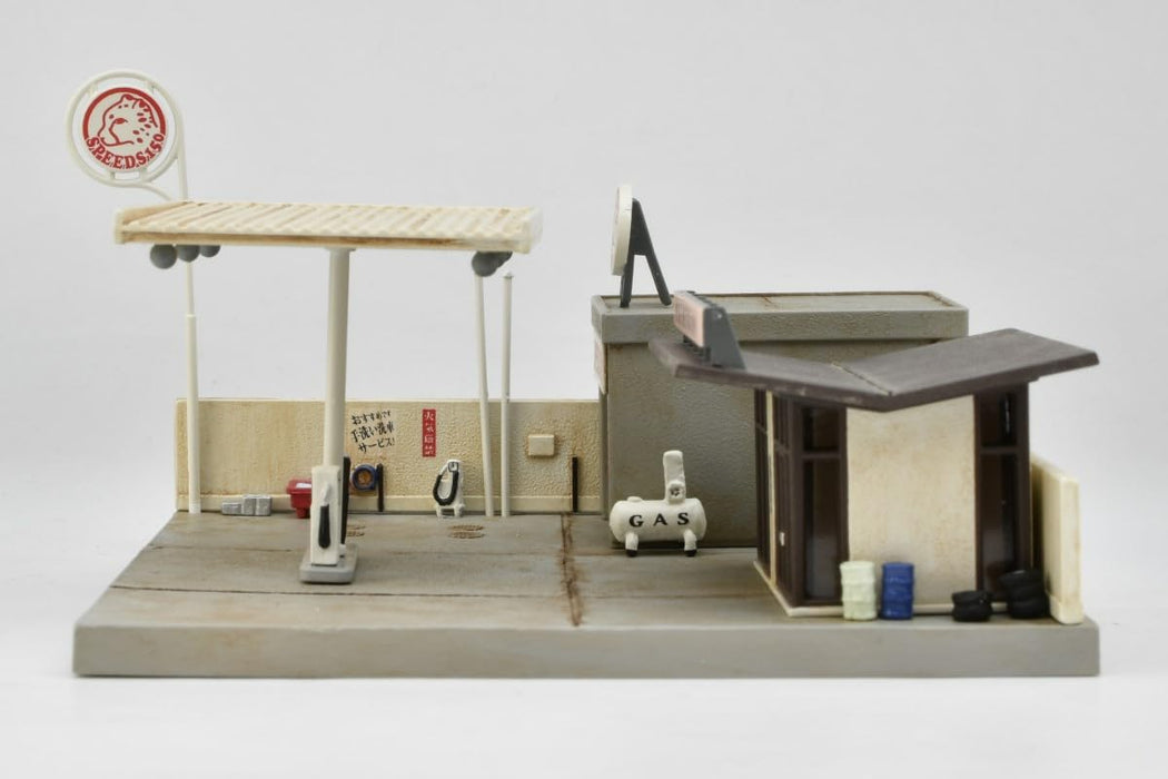 Tomytec Japan The Building Collection Kenkore 184 Closed Gas Station B Diorama Supplies