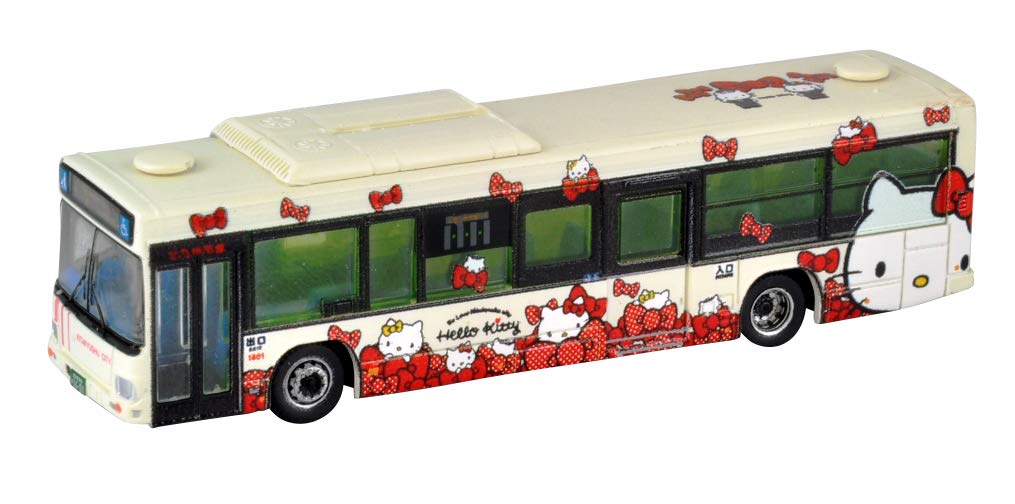 Tomytec Hello Kitty Character Bus 2 Ribbon Ver - Kitakyushu City Diorama Édition Limitée