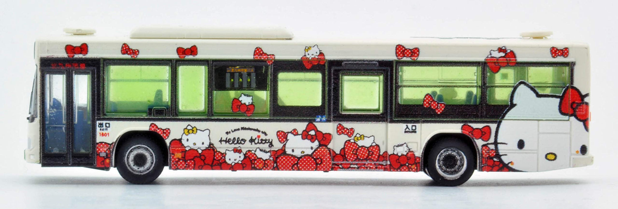 Tomytec Hello Kitty Charakterbus 2 Ribbon Ver – Kitakyushu City Diorama Limitierte Auflage