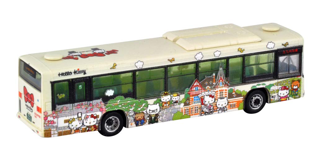 Tomytec Hello Kitty Character Bus 2 Ribbon Ver - Kitakyushu City Diorama Limited Edition