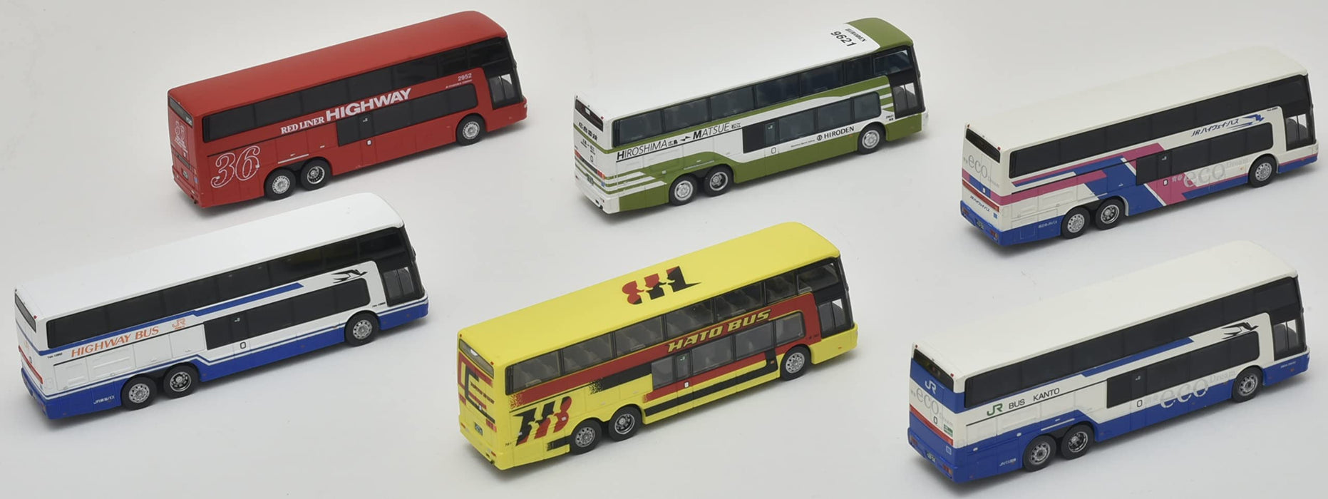 Tomytec Mitsubishi Fuso Aero King II Bus-Sammlung, 6-teilige Diorama-Box, 319986