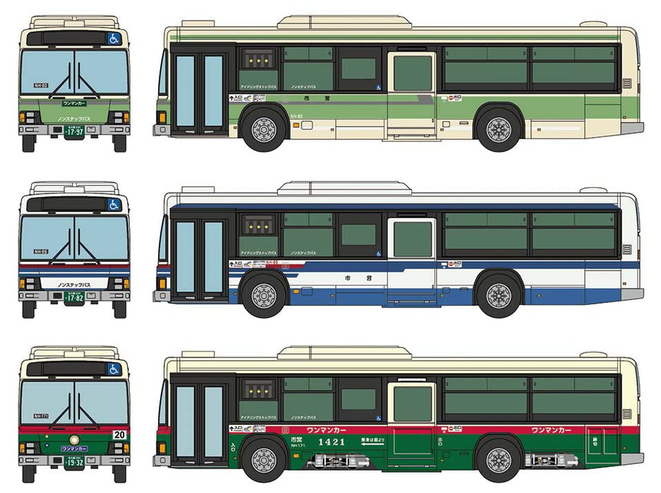TOMYTEC Bus Collection Nagoya City Transportation Bureau 100Th Anniversary Reprint Design 3 Bus Set A N Scale