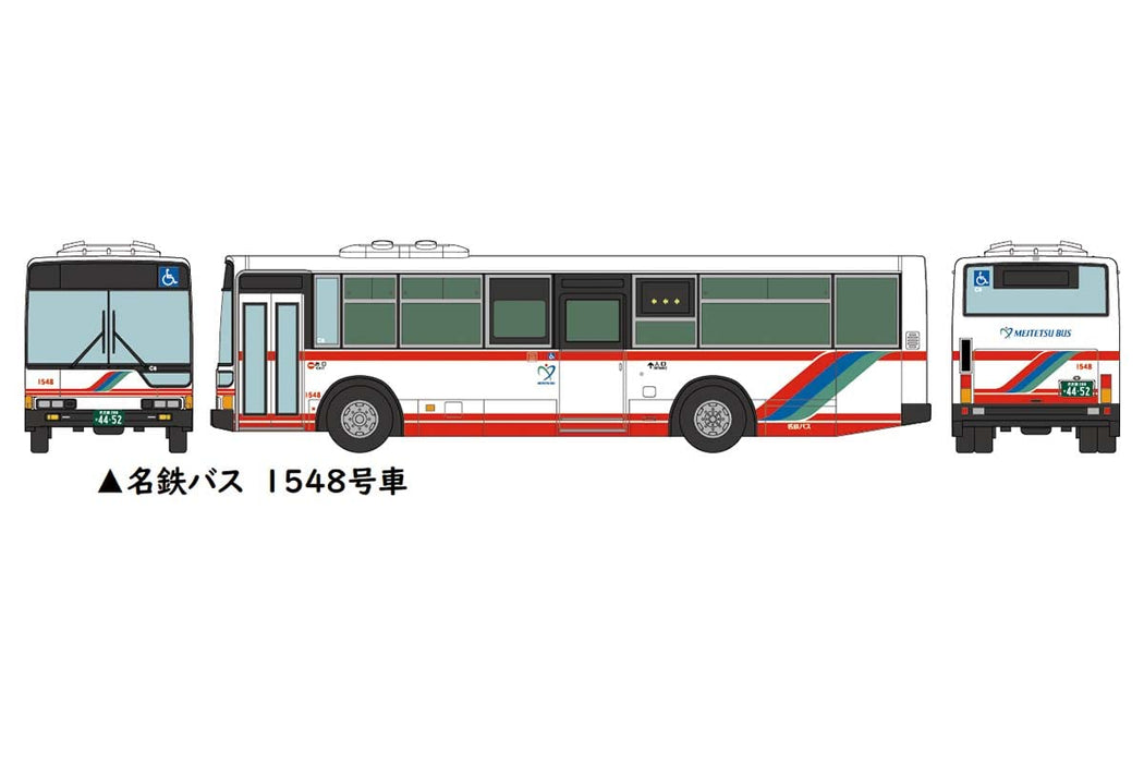 Tomytec Japan Nagoya Mitsubishi Fuso Aero Star 3-Wagen-Set, Diorama-Bus-Sammlung 321743