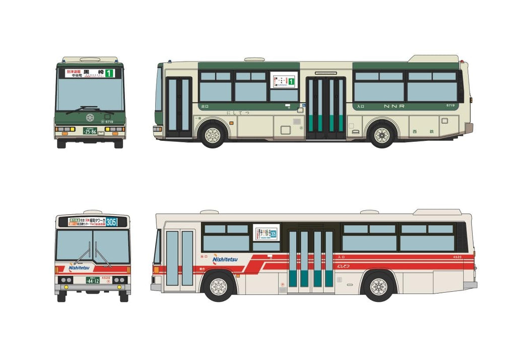 Tomytec Japan Bus Collection Nishitetsu, spezielles 12er-Set Diorama-Zubehör