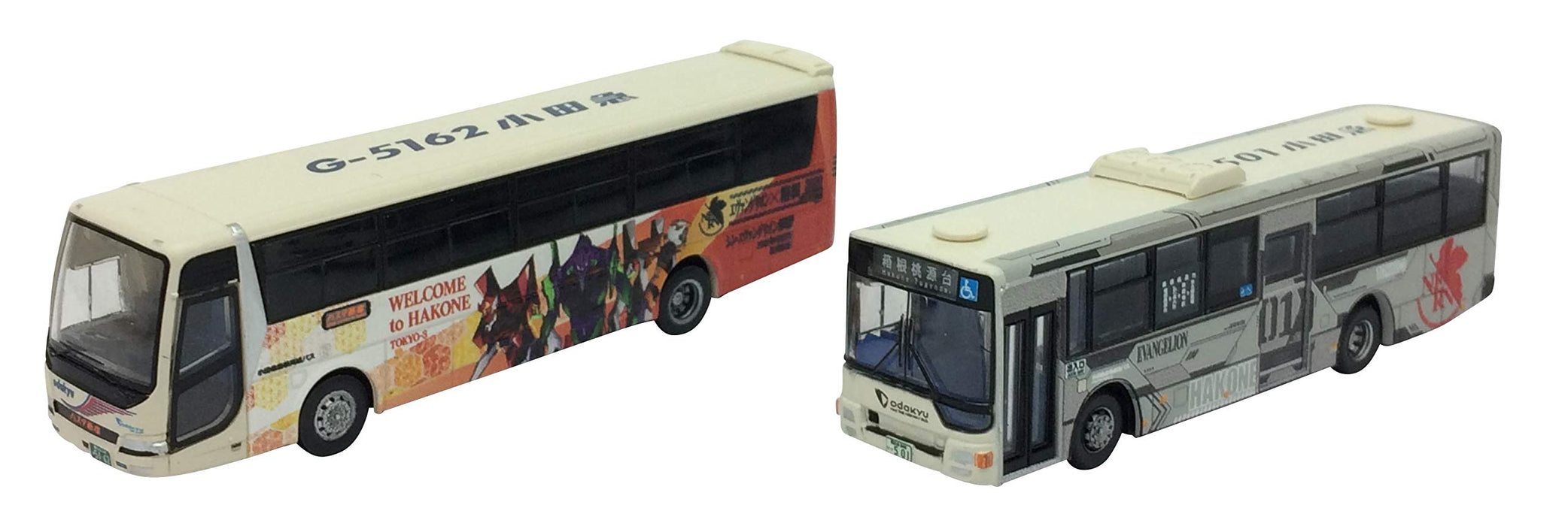 Tomytec Bus Collection - Odakyu Hakone Highway Bus Evangelion Wrapping Set of 2 Limited Edition