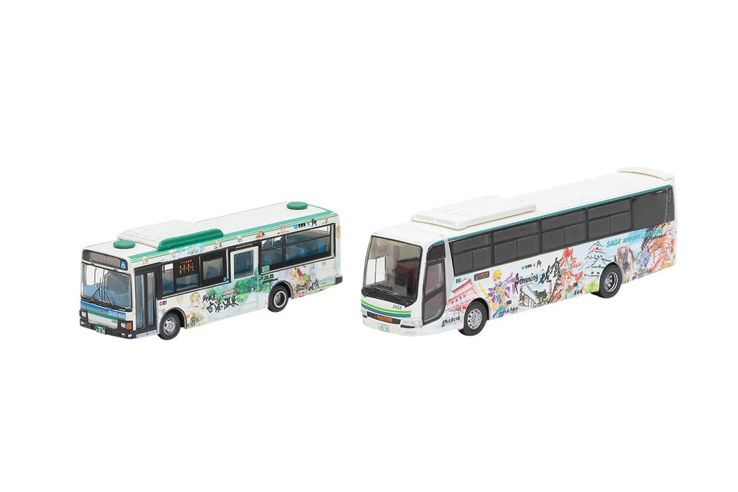 Tomytec Japan Bus Collection Saga Bath Showa City Transportation Bureau 2 Ensemble de voitures B Diorama
