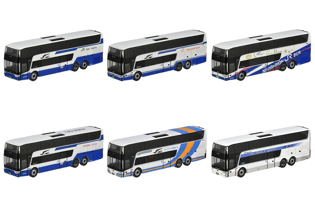 Tomytec Bus-Sammlung Scania Astromega TDX24 Jr., spezielle 6-teilige Box, Diorama-Zubehör, hergestellt in Japan