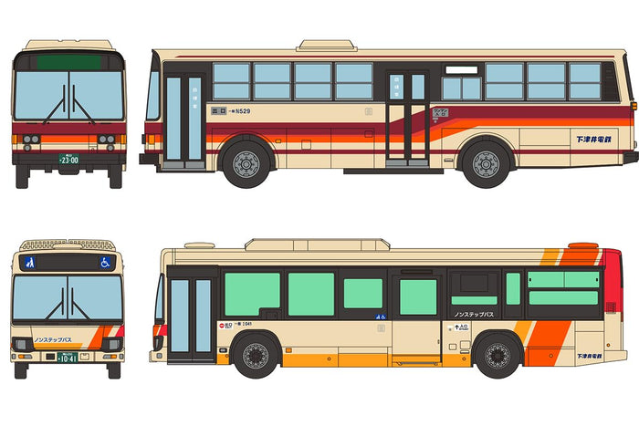 Tomytec Japan Shimotsui Electric Railway Bus Set Of 2 Diorama Supplies- Japan Figure Store - #1 Bring To You The Best Japanese Goods