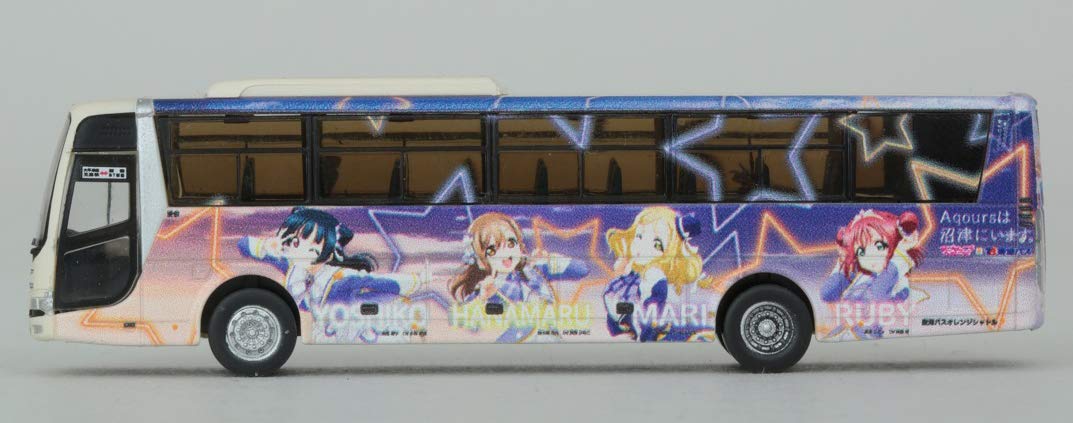 Tomytec Tokai Bus Orange Shuttle - Love Live! Sunshine Wrapping Bus No.4 - Diorama Supplies Limited Edition