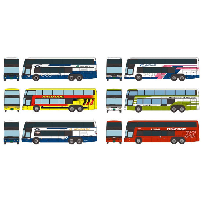 Mitsubishi Fuso Aero King Collection Ii Dp-Box 6 Pieces By The Bus Collection (Japan)