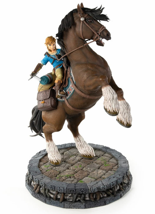 The Legend Of Zelda Breath Of The Wild Link On Horse Statue Braun Groß 653277